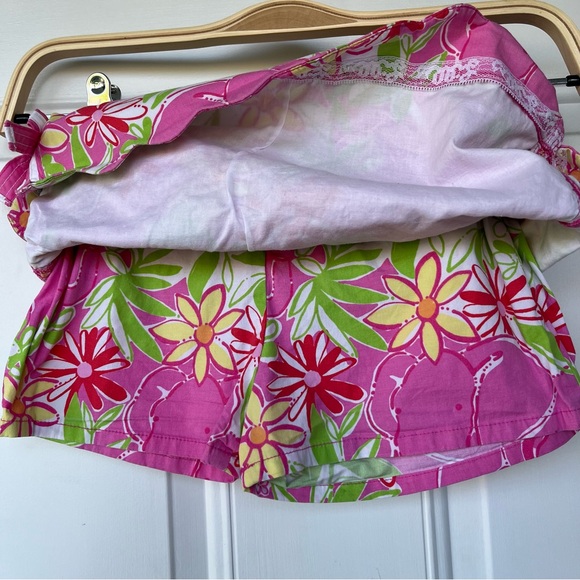 •Lilly Pulitzer• Vintage Floral Scallop Hem Skort - Size 7 - Picture 5 of 7